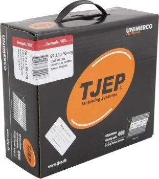 TJEP GR 31/90 Streifennägel 34° Rille Feuerverzinkt, 3,1x90mm Maxibox