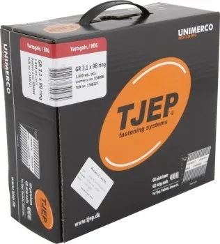 TJEP GR 31/98 Streifennägel 34° Rille Feuerverzinkt, 3,1x98mm Maxibox