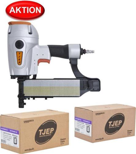 Preview: TJEP PQZ-64 Klammergerät mit 2 Boxen PZ Klammern