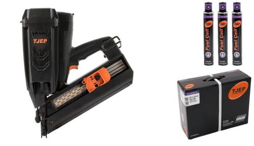 Preview: TJEP GRF 34/100 Excellent GAS mit 1 Box Nägel 3x Gas