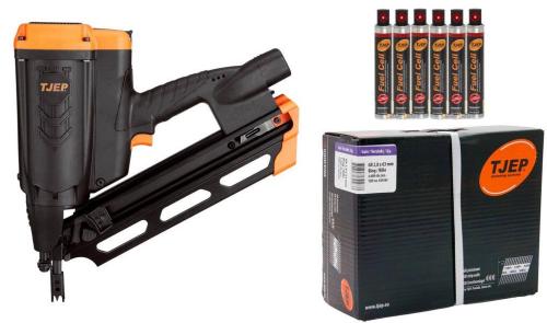 Preview: TJEP GRF 34/90 GAS 3G Streifennagler inkl. 1 Box Nägel und 6xGas