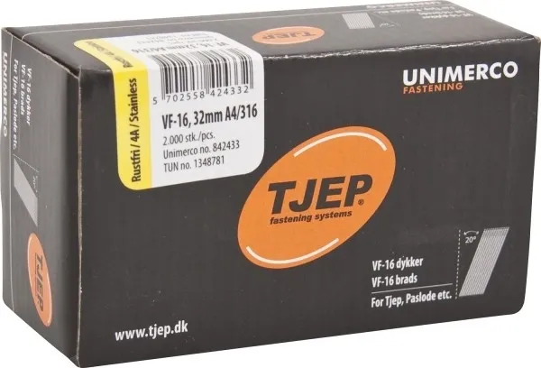 TJEP VF-16 32mm Brads Rostfrei A4